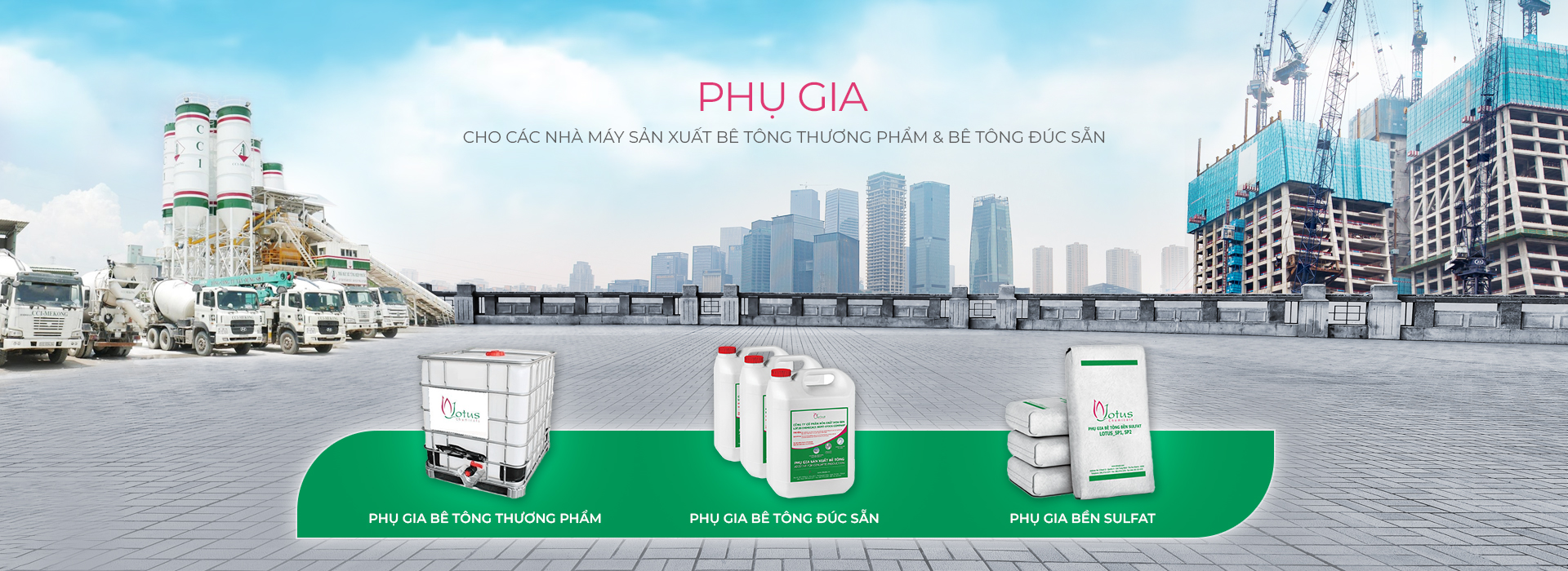 Phụ Gia cho Bê Tông Đúc Sẵn